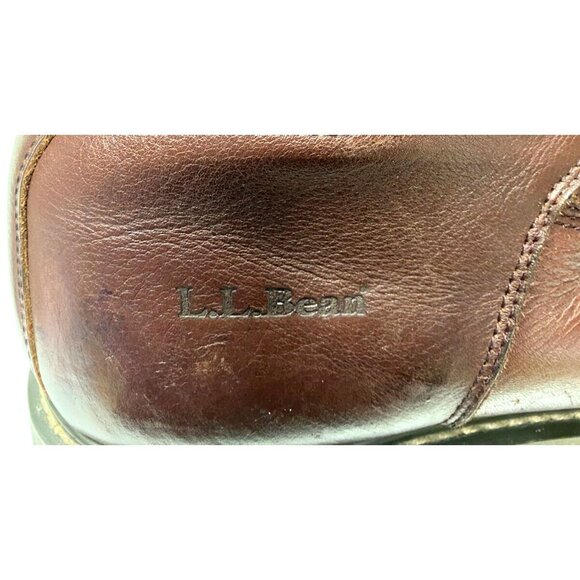LL Bean Gore-Tex Leather Work Boots Oil Resistant 10" Boot Brown Size 12 - Picture 11 of 16